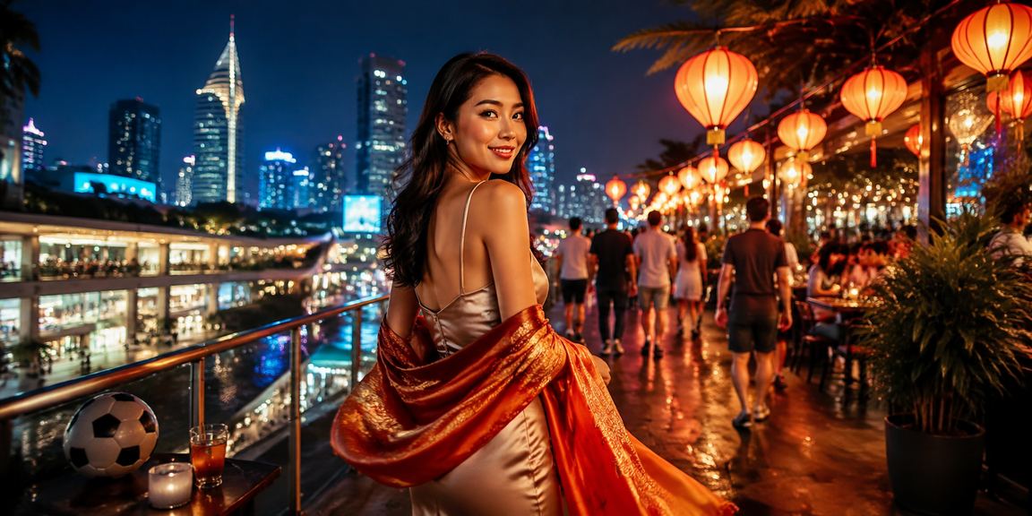 Khán giả cổ vũ bóng đá tại chợ đêm TP.HCM, không khí sôi động phù hợp với ưu đãi cá cược thể thao