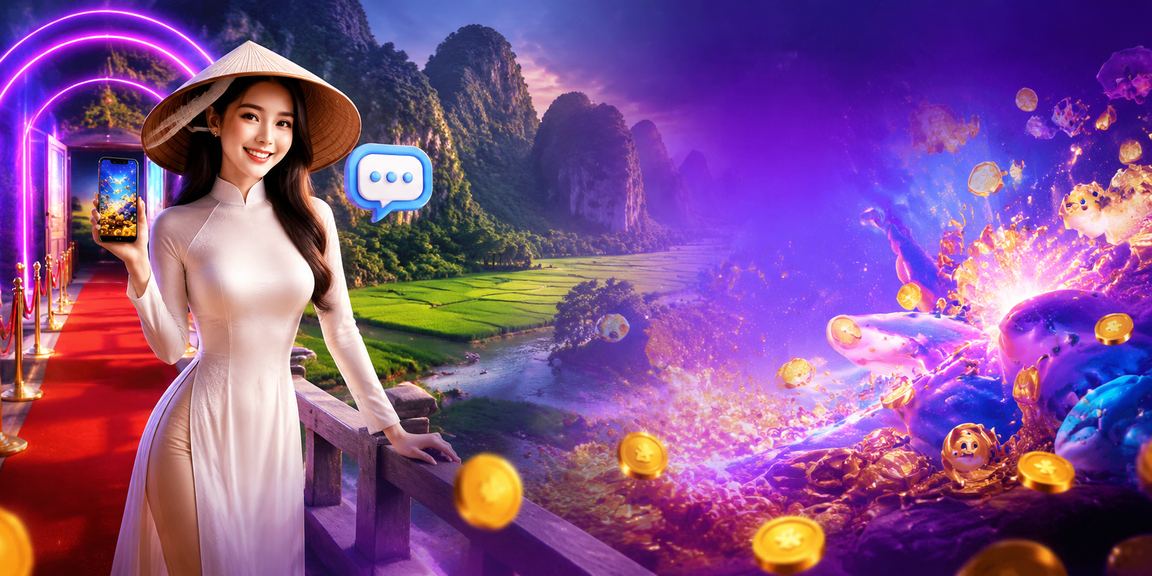 Ánh đèn neon Ninh Bình về đêm phản chiếu không khí công nghệ bảo mật casino trực tuyến