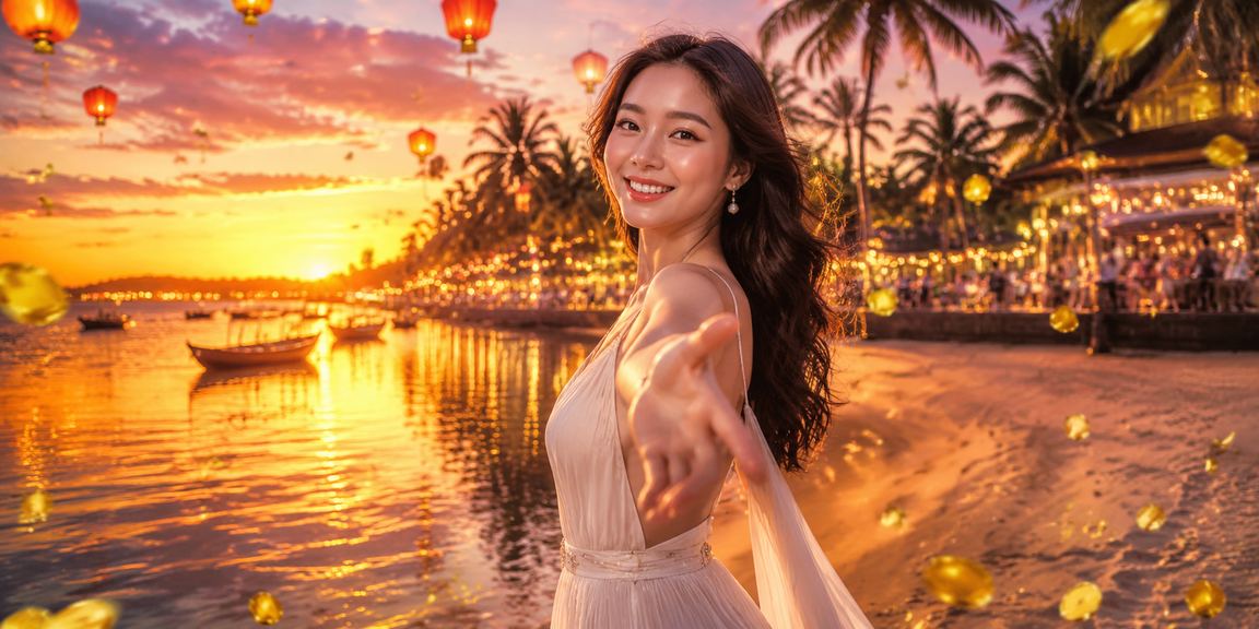 Người dùng tại Phú Quốc theo dõi kết quả kèo thể thao trên điện thoại bên bờ biển